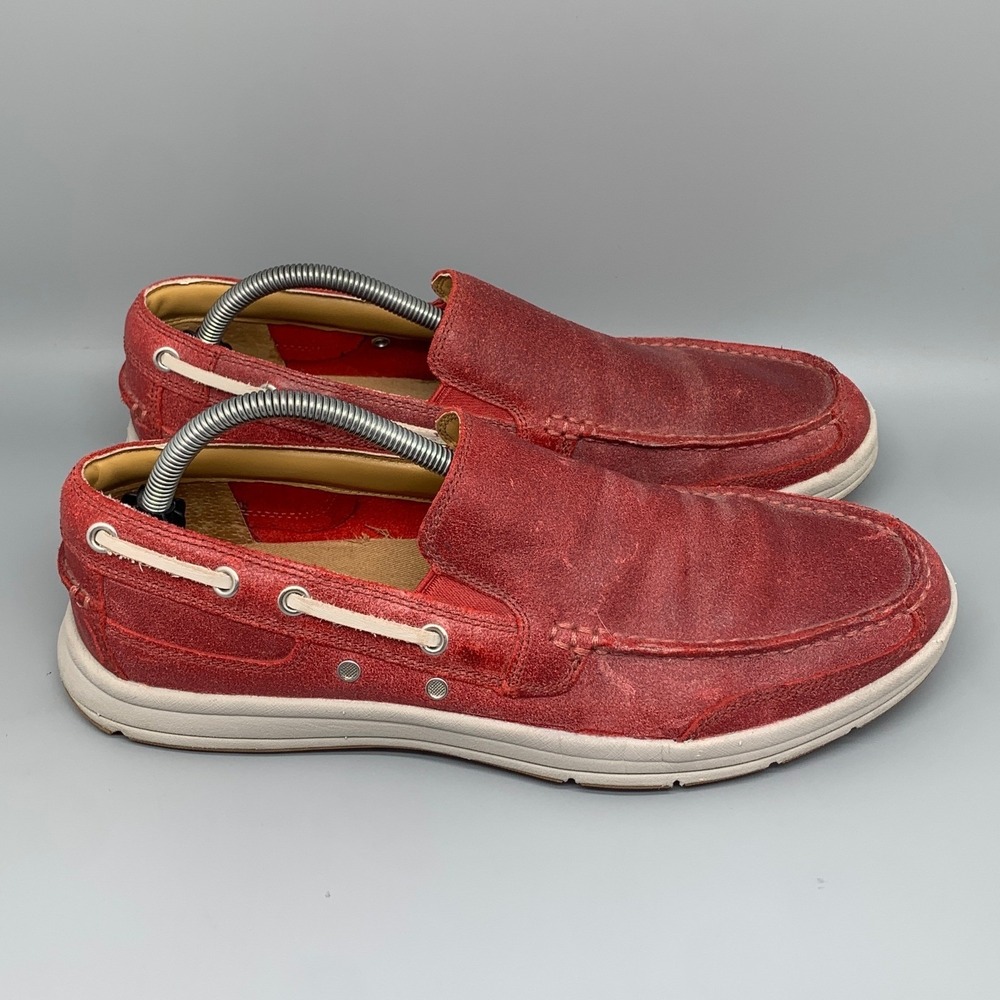 Cole Haan Pinch Weekender Red Suede Loafer Shoes C12438‎ Men's Sz 9.5